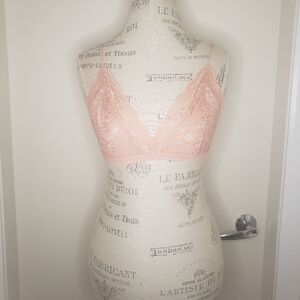 Talula Aritzia Pink Lace Bralette